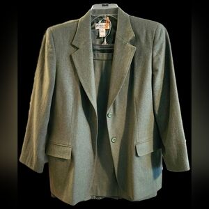 Vintage Pendleton 100% Virgin Wool Pencil Skirt Women's Suit